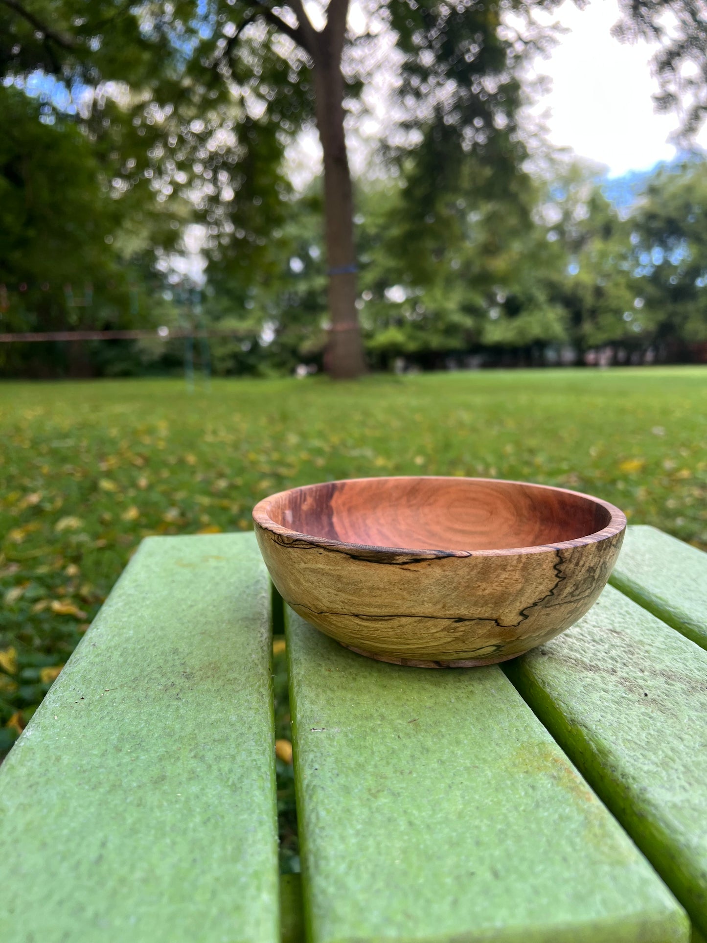 Hand-Turned Spalted Maple Bowl – 6.25" x 2.125" (One of a Kind)