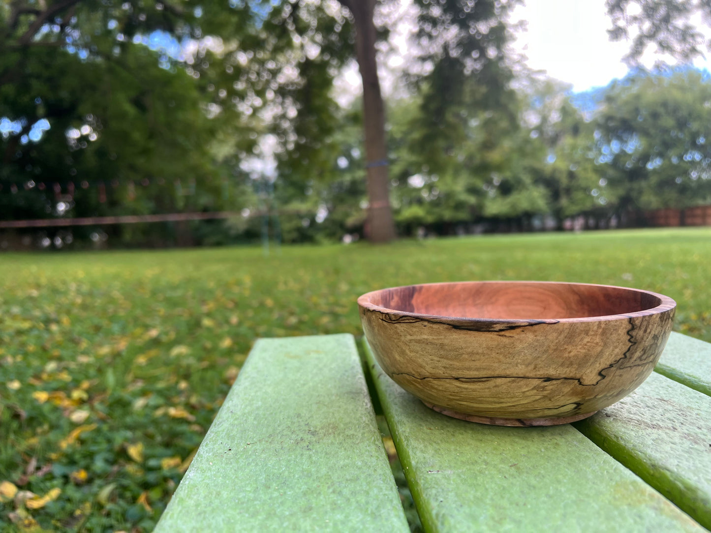 Hand-Turned Spalted Maple Bowl – 6.25" x 2.125" (One of a Kind)