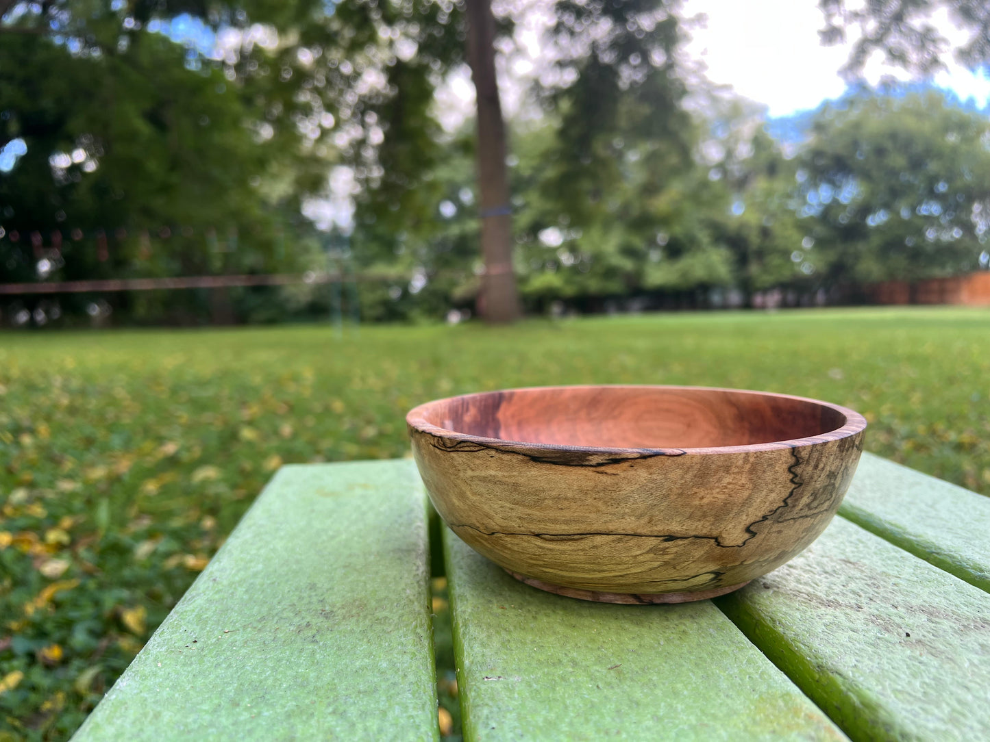 Hand-Turned Spalted Maple Bowl – 6.25" x 2.125" (One of a Kind)