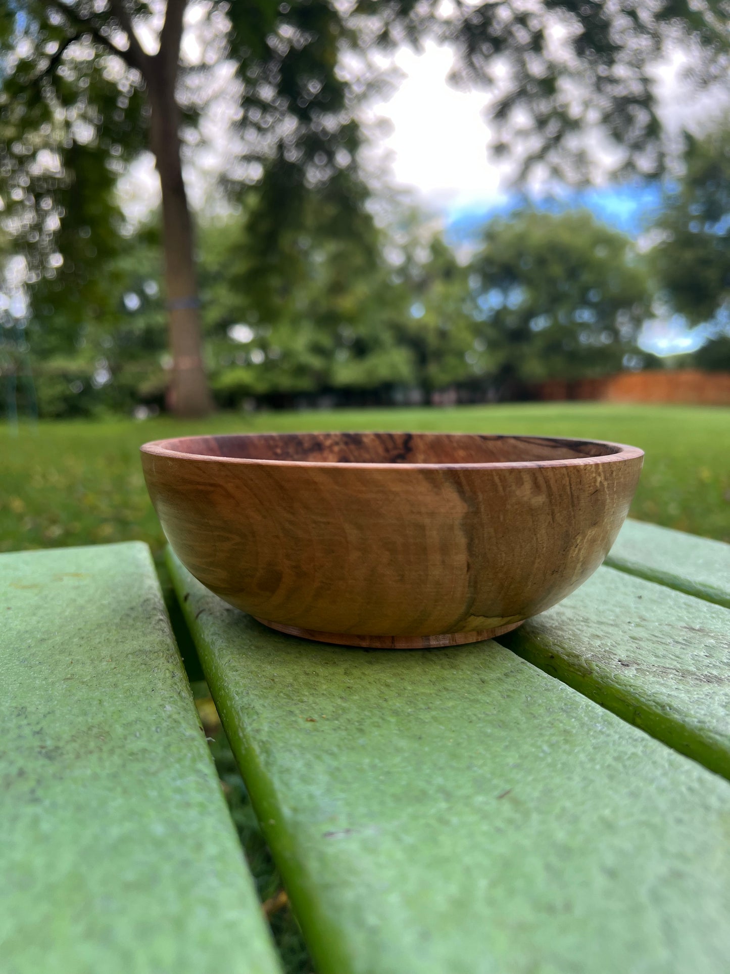 Hand-Turned Spalted Maple Bowl – 6.25" x 2.125" (One of a Kind)