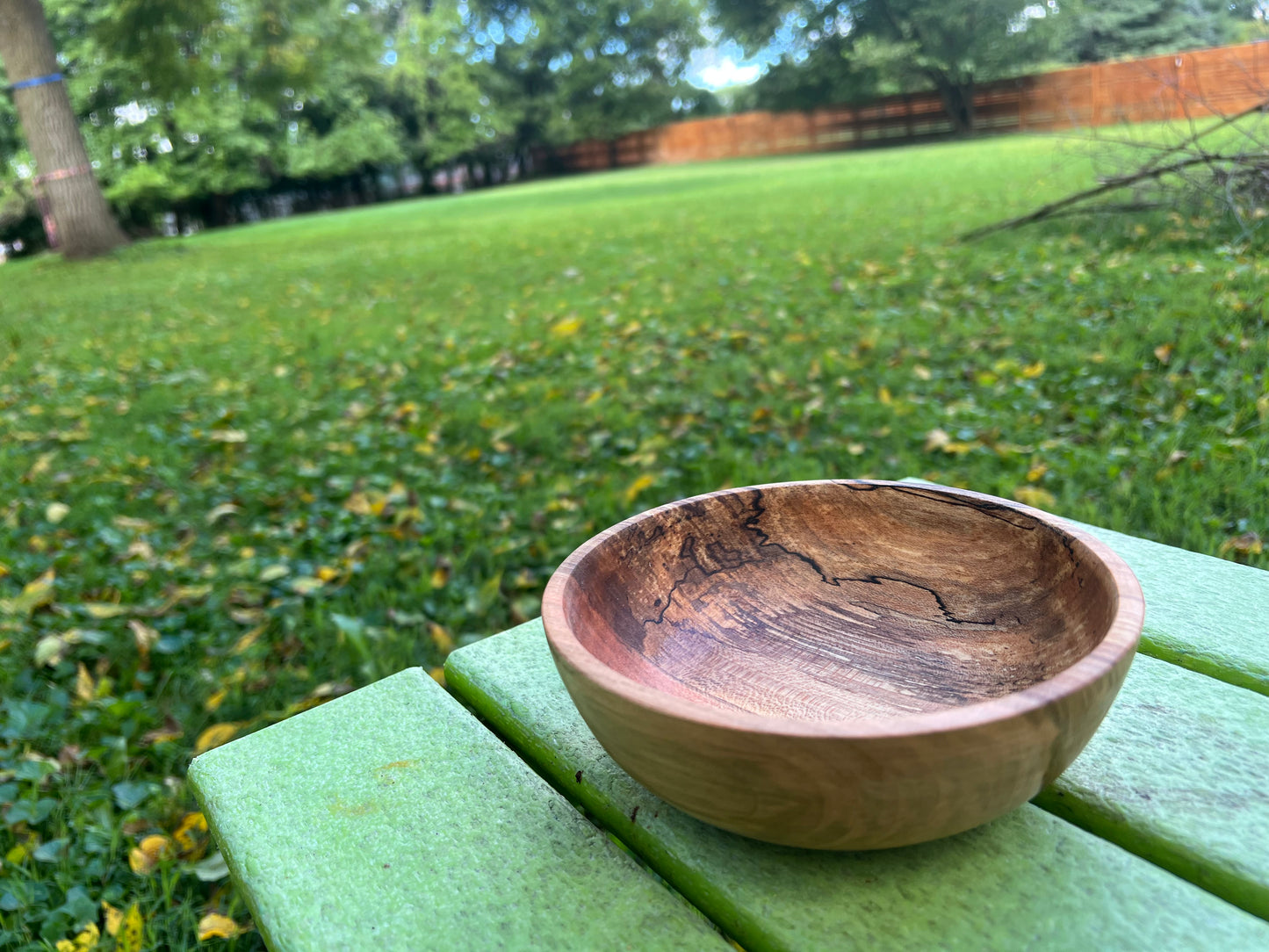 Hand-Turned Spalted Maple Bowl – 6.25" x 2.125" (One of a Kind)