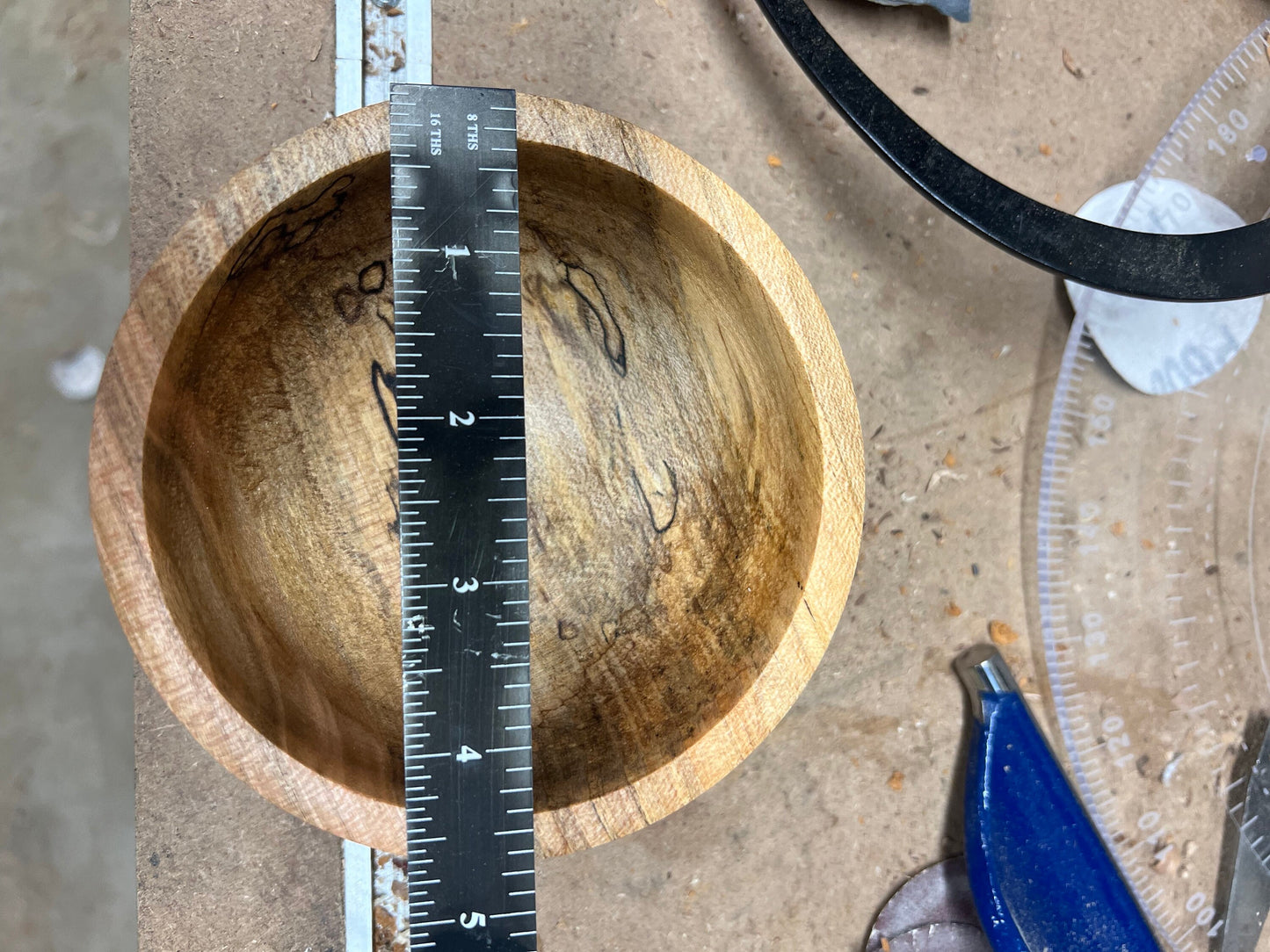 Hand-Turned 4.75 inch Spalted Maple Bowl