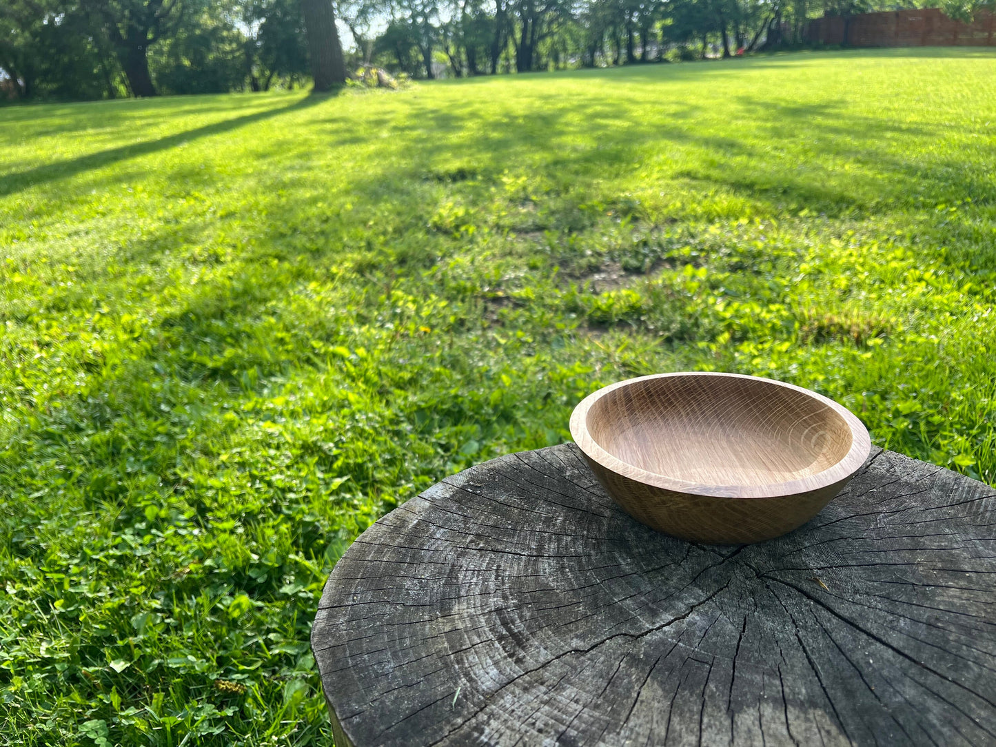 Hand-Turned 6.75 inch Oak Bowl
