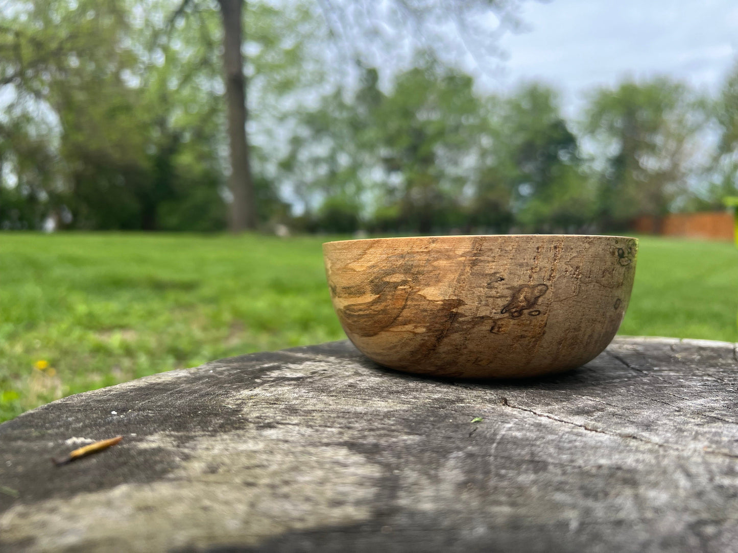 Hand-Turned 4.75 inch Spalted Maple Bowl