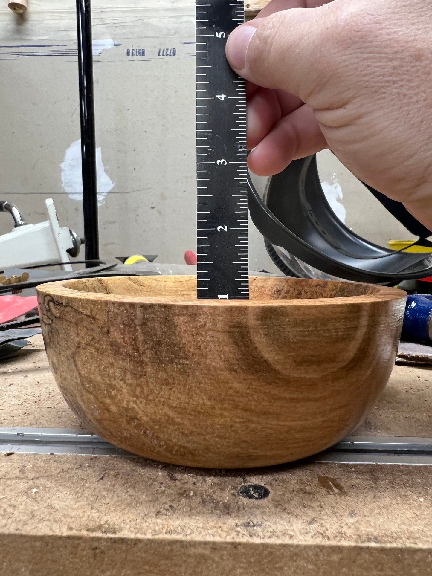 Hand-Turned 4.75 inch Spalted Maple Bowl