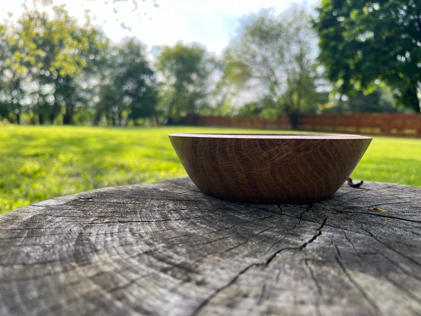 Hand-Turned 6.75 inch Oak Bowl