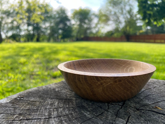 Hand-Turned 6.75 inch Oak Bowl