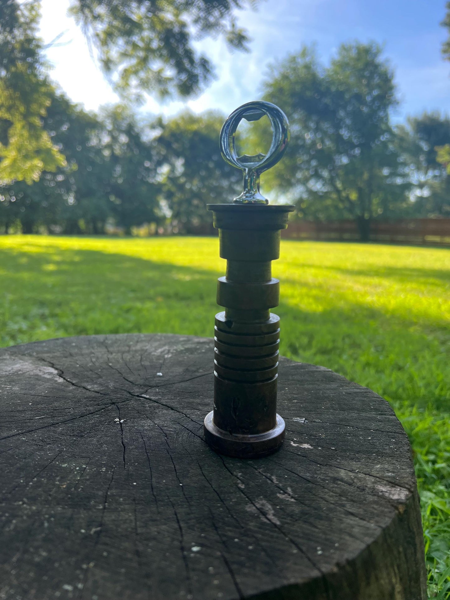 Hand-Turned Lasersword Bottle Opener – Black Walnut Burl | Space Wizard Woodturning Gift | Star Wars Fan Collectible