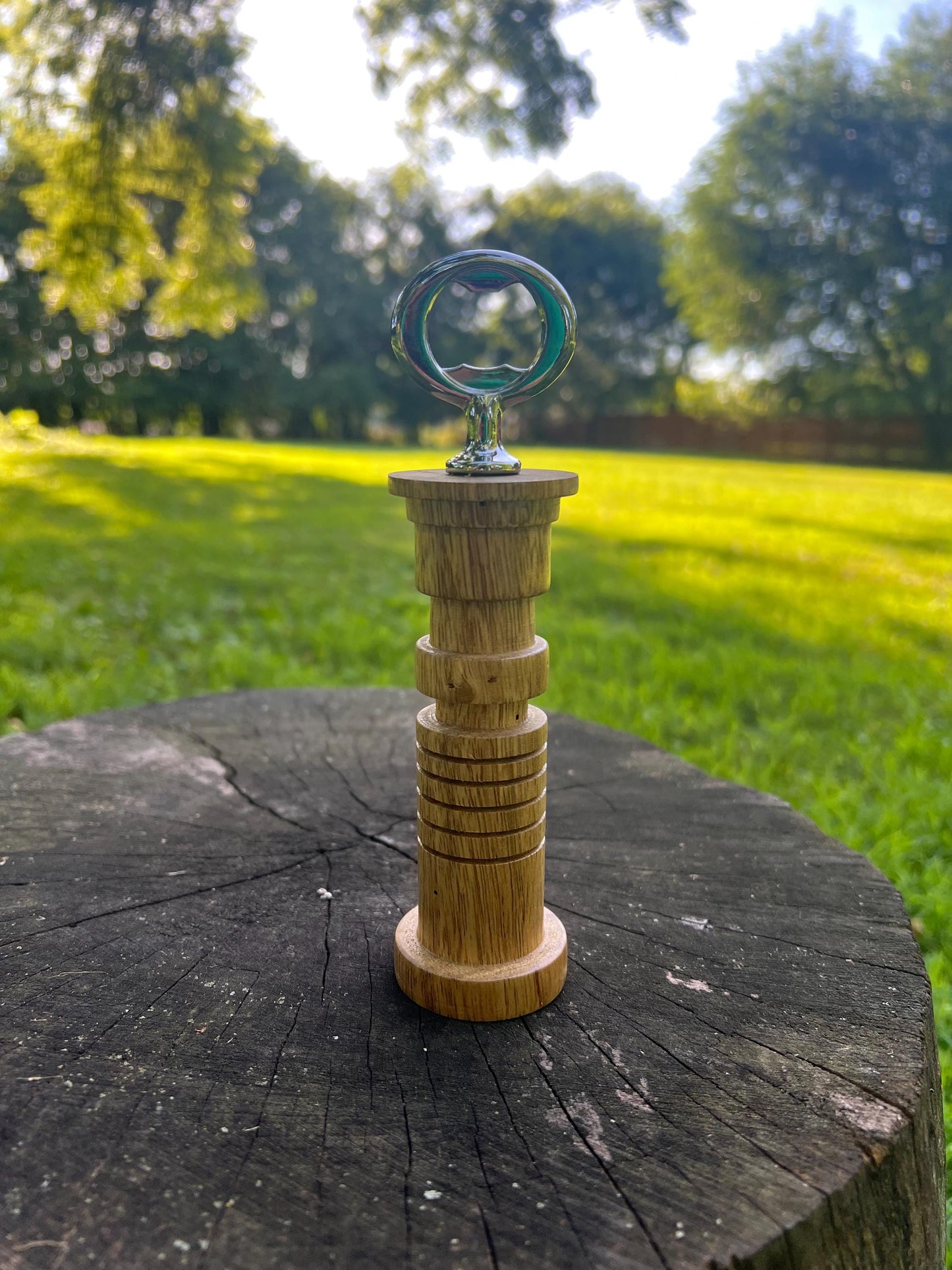 Hand-Turned Lasersword Bottle Opener – Black Limba | Space Wizard-Inspired Woodturning Gift | Star Wars Fan Collectible