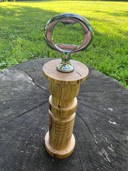 Hand-Turned Lasersword Bottle Opener – Black Limba | Space Wizard-Inspired Woodturning Gift | Star Wars Fan Collectible