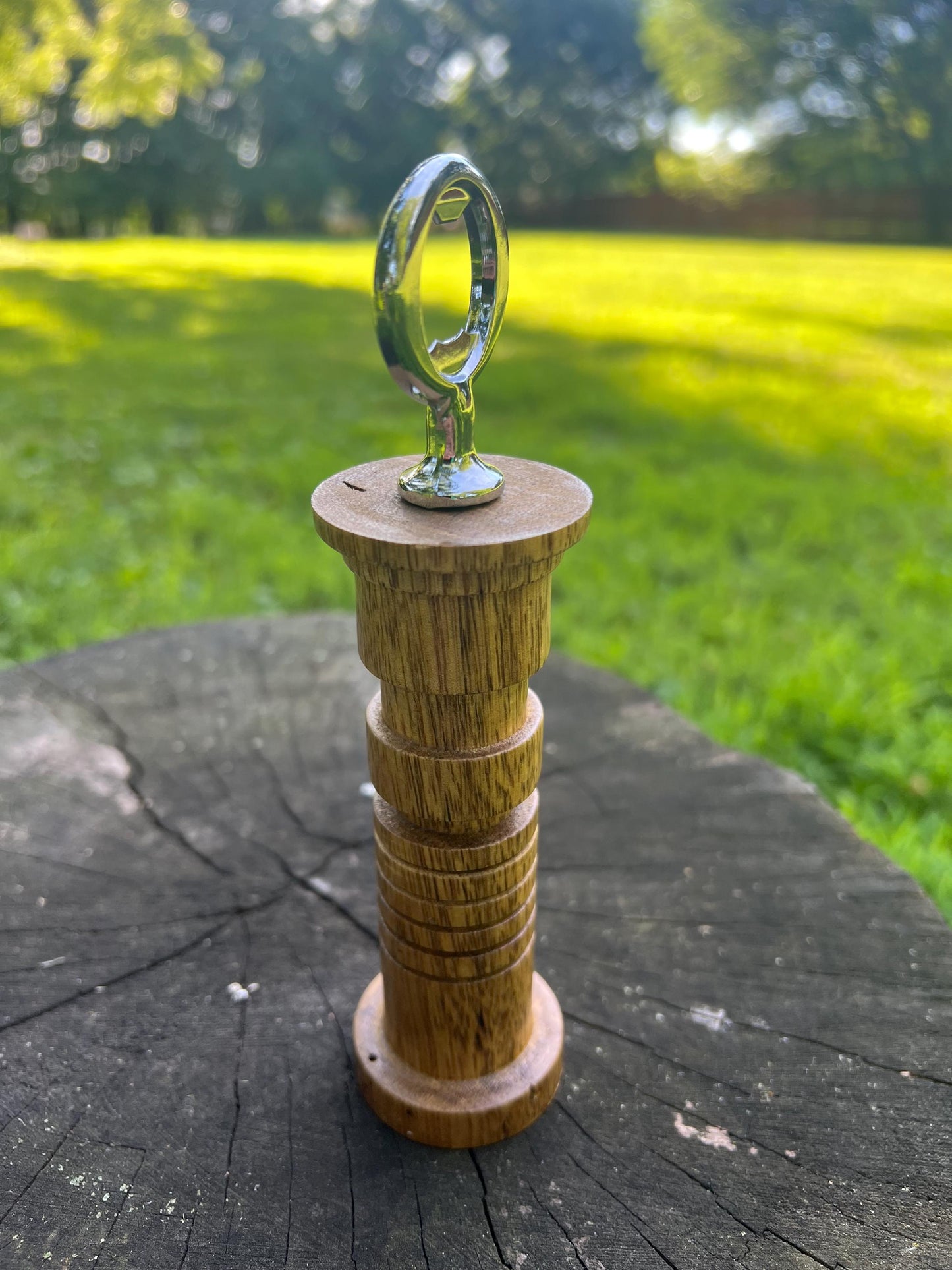 Hand-Turned Lasersword Bottle Opener – Black Limba | Space Wizard-Inspired Woodturning Gift | Star Wars Fan Collectible