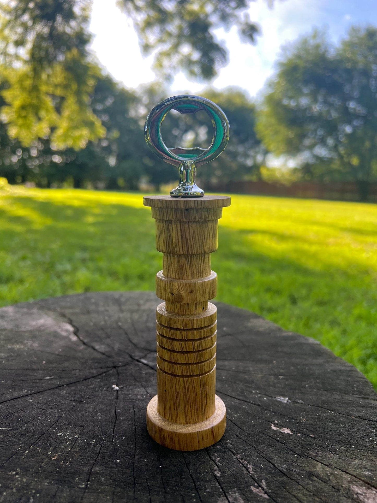 Hand-Turned Lasersword Bottle Opener – Black Limba | Space Wizard-Inspired Woodturning Gift | Star Wars Fan Collectible