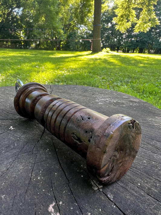 Hand-Turned Lasersword Bottle Opener – Black Walnut Burl | Space Wizard Woodturning Gift | Star Wars Fan Collectible