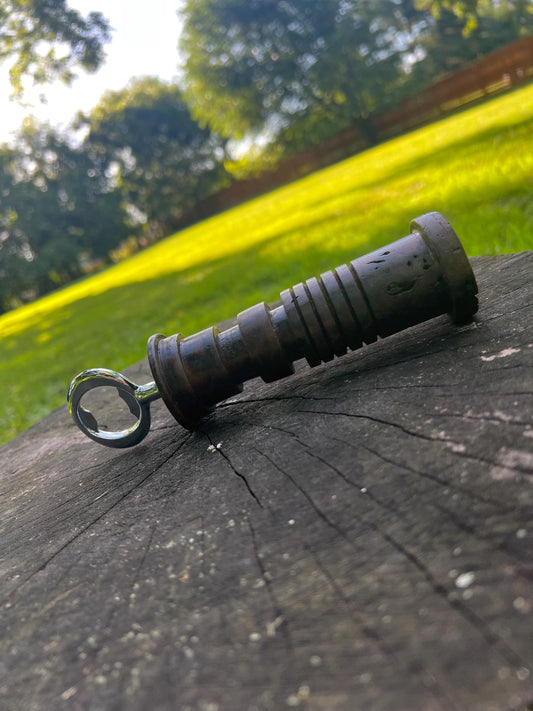 Hand-Turned Lasersword Bottle Opener – Black Walnut Burl | Space Wizard Woodturning Gift | Star Wars Fan Collectible
