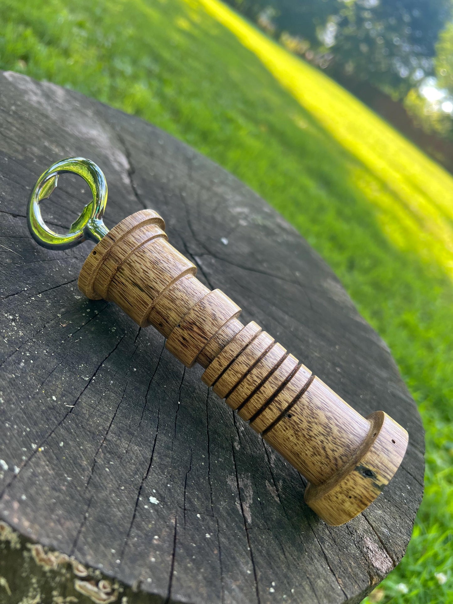 Hand-Turned Lasersword Bottle Opener – Black Limba | Space Wizard-Inspired Woodturning Gift | Star Wars Fan Collectible